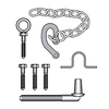 Farm Saddle Hinge Gate Set